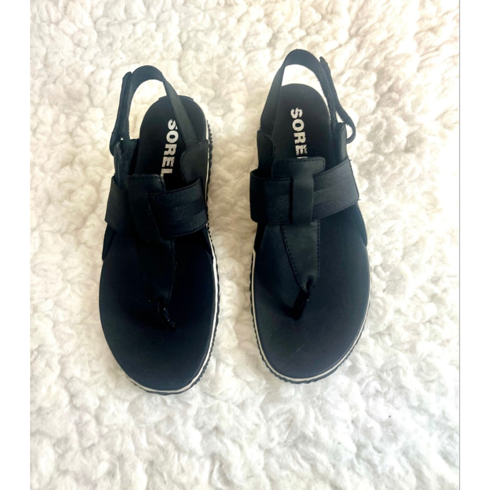 Sorel Sandals Out N About Plus Women Size 9 Casual Sandals Black